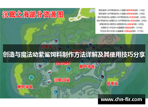 创造与魔法幼紫鲨饲料制作方法详解及其使用技巧分享